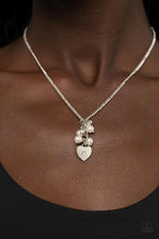 Load image into Gallery viewer, Pop It and Locket White Necklace