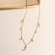 Load image into Gallery viewer, Lunar Lagoon Gold Necklace