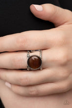 Load image into Gallery viewer, Clairvoyantly Cat’s Eye Brown Ring