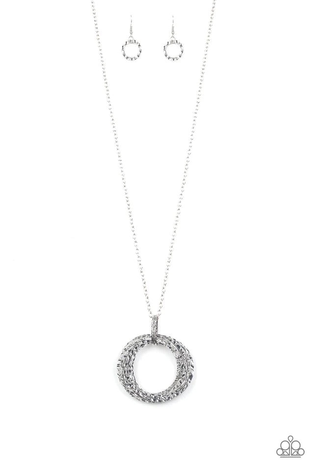 Metal Marathon Silver Lanyard