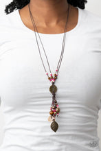 Load image into Gallery viewer, Knotted Keepsake Pink Necklace