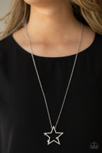 Load image into Gallery viewer, I Pledge Allegiance to the Sparkle White Necklace