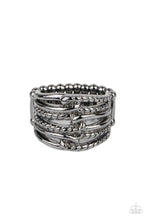 Load image into Gallery viewer, Crossing Signals Black Ring