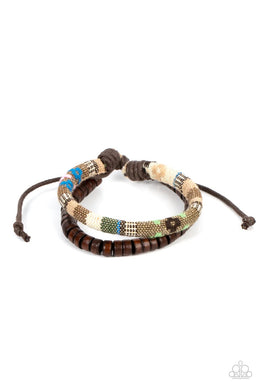 Pack Your Poncho Brown Pull Cord Bracelet
