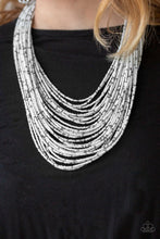 Load image into Gallery viewer, Rio Rainforest White Seed Bead Necklace