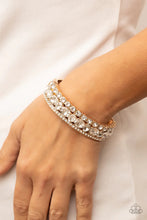 Load image into Gallery viewer, Mega Megawatt Gold Hinged Bracelet