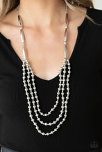 Load image into Gallery viewer, Beaded Beacon Silver Necklace