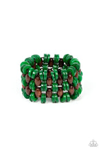 Load image into Gallery viewer, Galapagos Go-Getter Green Wood Bracelet