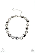 Load image into Gallery viewer, Rhinestone Rollout Silver Choker