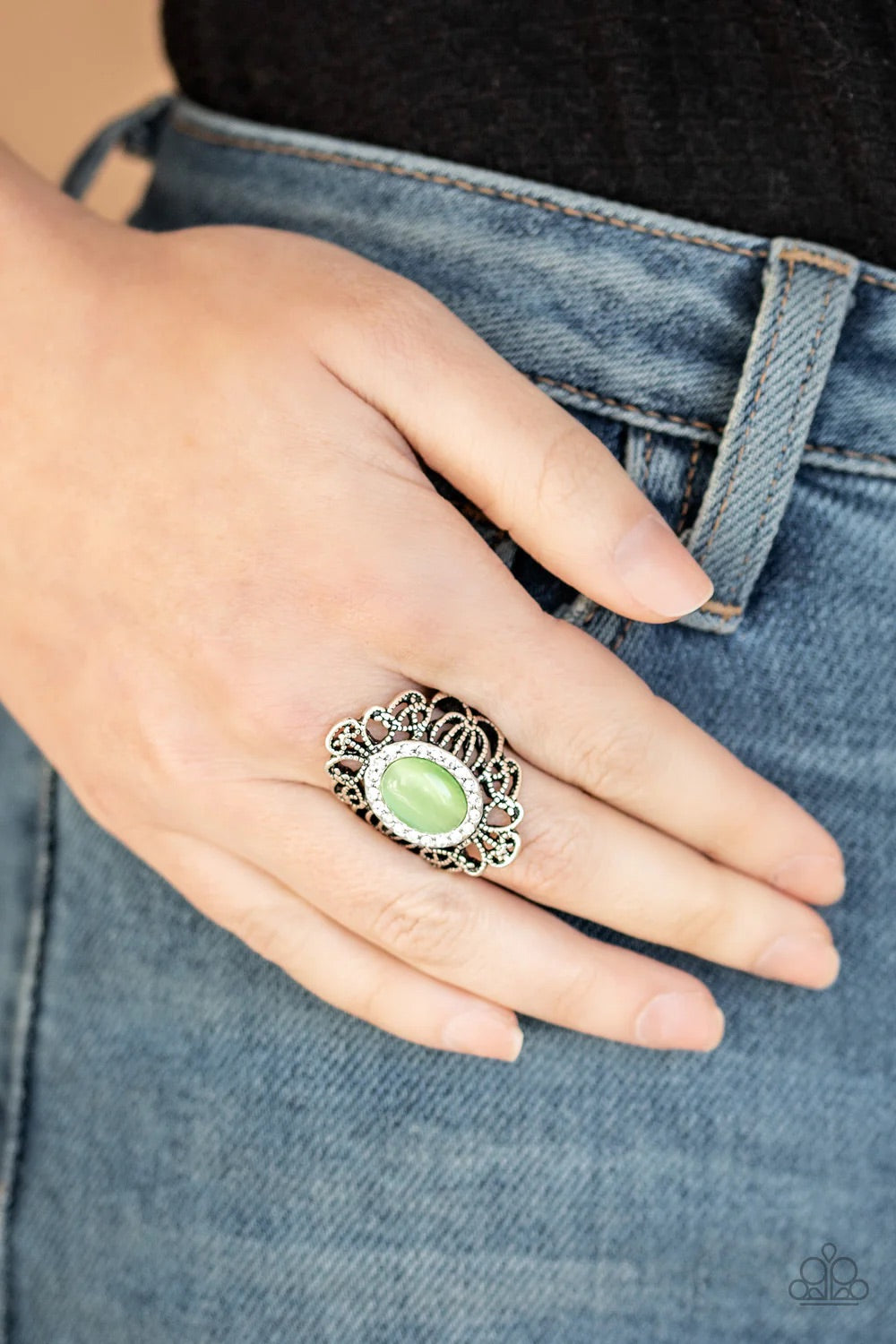 Dashingly Dewy Green Ring