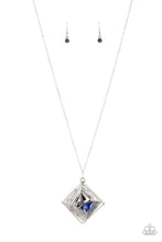 Load image into Gallery viewer, Timelessly Tilted Blue Necklace