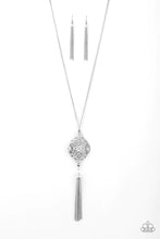 Load image into Gallery viewer, Totally Worth the Tassel Silver Necklace