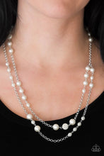 Load image into Gallery viewer, Pearl Promenade White Necklace