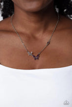 Load image into Gallery viewer, Can’t Butterfly Me Love Purple Necklace