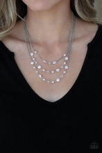 Load image into Gallery viewer, Let the Record Glow Pink Necklace