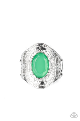 Calm and Classy Green Ring