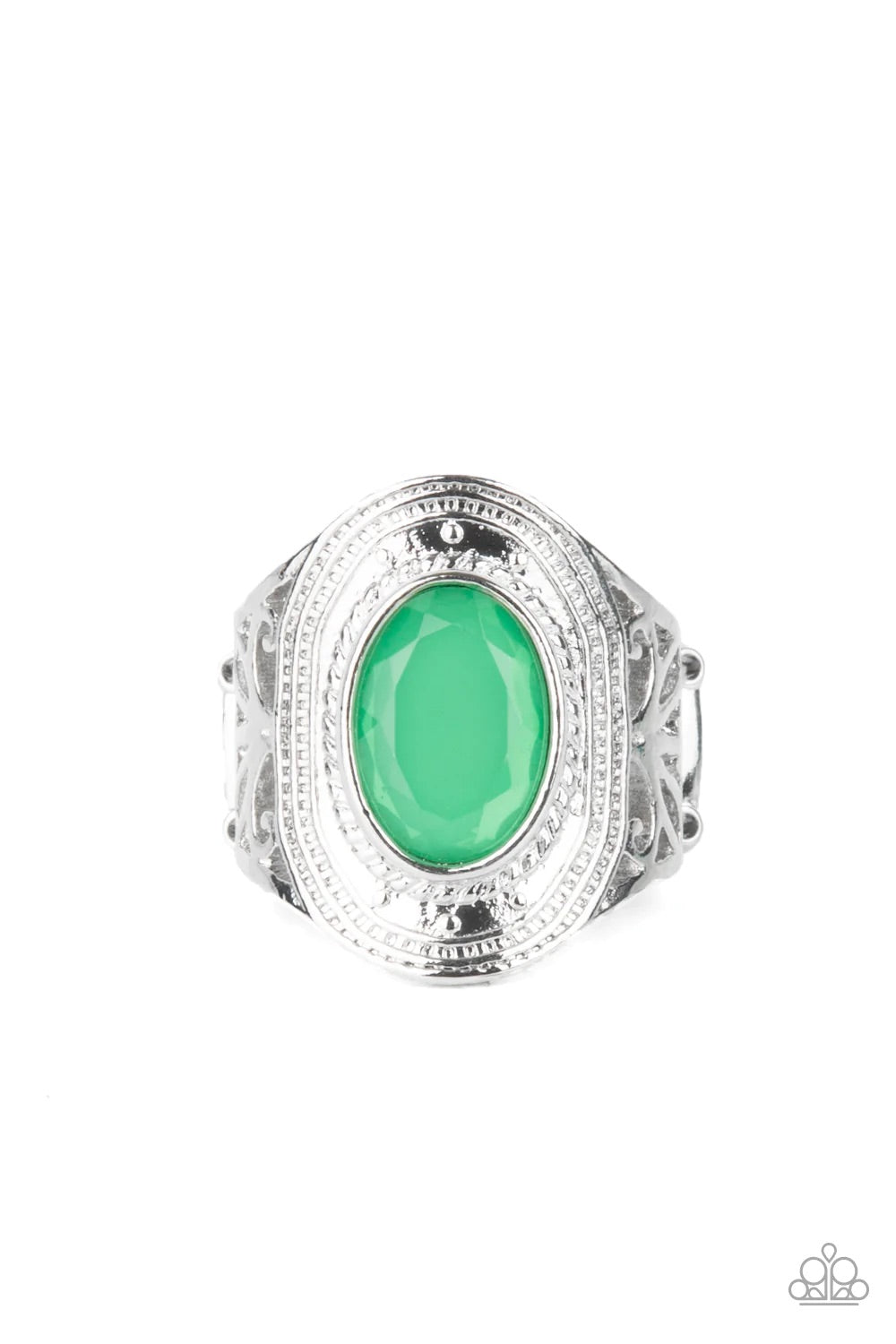 Calm and Classy Green Ring