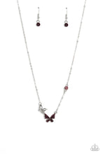 Load image into Gallery viewer, Can’t Butterfly Me Love Purple Necklace