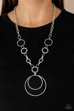 Hoop du Jour Silver Necklace