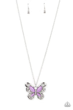Load image into Gallery viewer, Wings of Whimsy Purple Necklace
