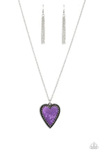 Load image into Gallery viewer, Stony Summer Purple Necklace