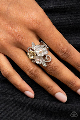 Bucketful of Bouquets Brown Ring