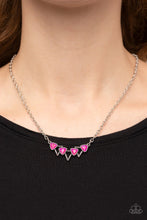 Load image into Gallery viewer, Pyramid Prowl Pink Necklace
