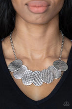 Load image into Gallery viewer, Industrial Wave Silver Necklace