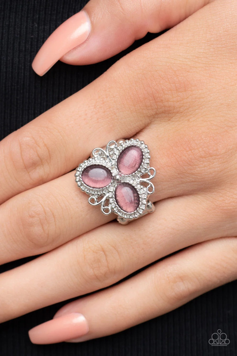 Bewitched Blossoms Purple Ring