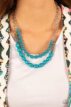 Load image into Gallery viewer, Venetian Voyage Blue Necklace