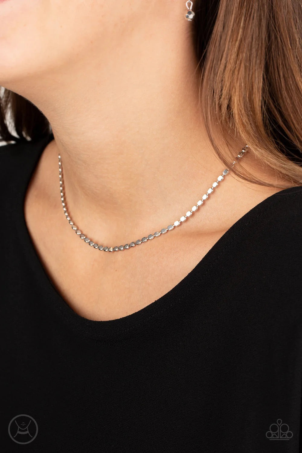 When in Chrome Silver Choker