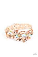 Load image into Gallery viewer, Luminous Laurels Rose Gold Hinged Bracelet