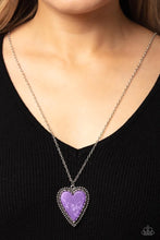 Load image into Gallery viewer, Stony Summer Purple Necklace