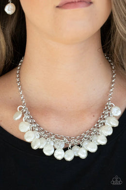 Beachfront and Center White Necklace