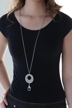 Load image into Gallery viewer, Glitzy Glow Silver Lanyard