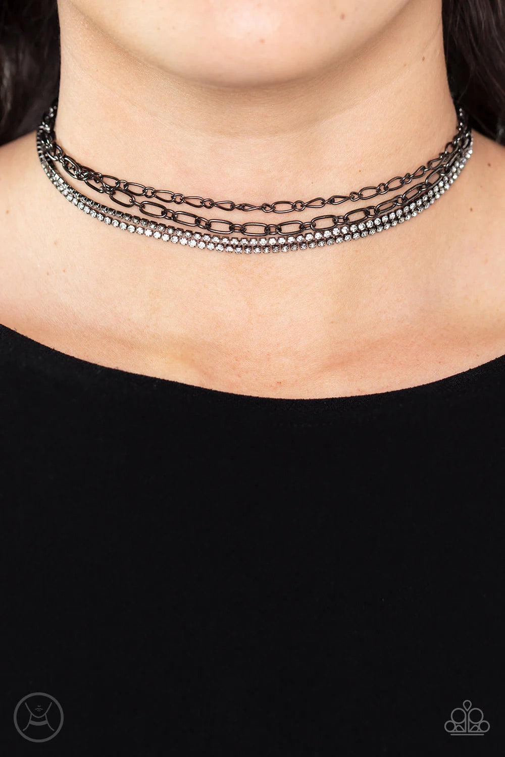 Glitter and Gossip Black Choker