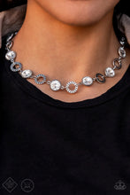 Load image into Gallery viewer, Rhinestone Rollout White Choker