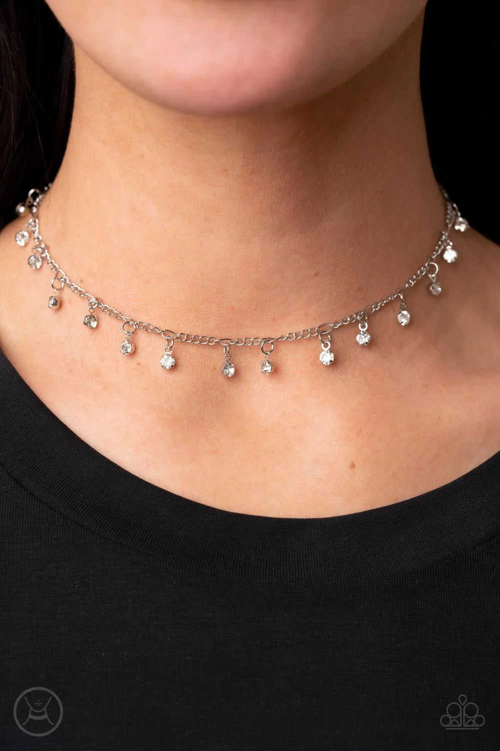 Bringing Sparkle Back White Choker