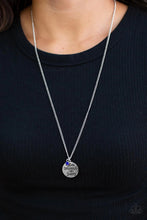Load image into Gallery viewer, Star Spangled Sass Blue Necklace