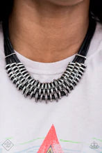 Lock Stock and Sparkle Black Necklace