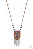 Load image into Gallery viewer, Enchantingly Tribal Black Necklace