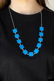 Load image into Gallery viewer, Hello Material Girl Blue Necklace