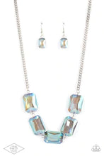 Load image into Gallery viewer, Heard it on the Heir Waves Blue Necklace