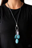 Load image into Gallery viewer, Fundamentally Flirtatious Blue Necklace
