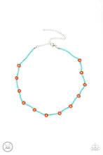 Load image into Gallery viewer, Colorfully Flower Child Blue Choker