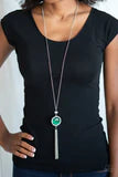 Load image into Gallery viewer, Sparkling Spectacle Green Necklace