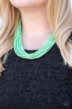 Load image into Gallery viewer, Wide Open Spaces Green Lime Seed Bead Necklace