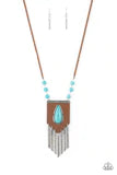 Load image into Gallery viewer, Enchantingly Tribal Blue Necklace