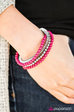 Color Coordination Pink Bracelet