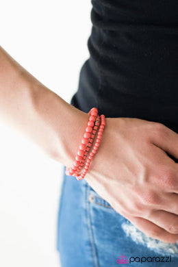 Pretty and Prim Orange Bracelet